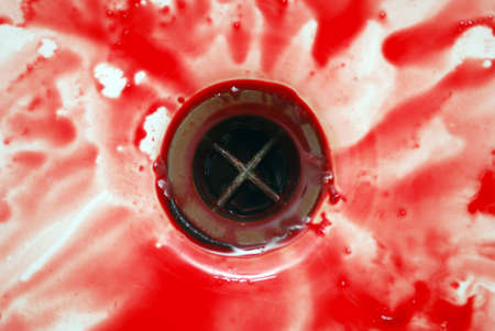 Abstract blood on the bathの写真素材