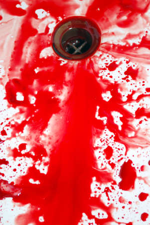 Abstract blood on the bathの写真素材