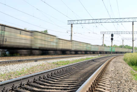 High-speed freight trainの写真素材