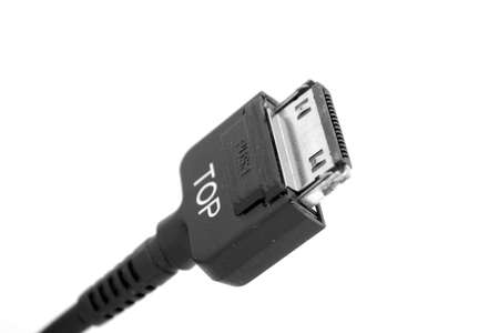 Electric plug on white background