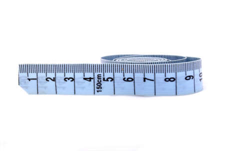 Isolated centimeter on white background