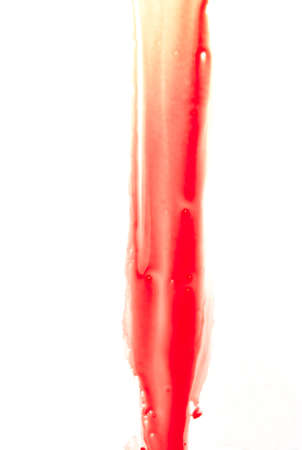 Abstract blood on white backgroundの写真素材