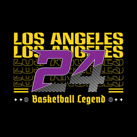 Los Angeles streetwear y2k slogan quote vintage style vector icon illustration background. Suitable for t-shirt, clothing, poster, banner, flyer, stickerのイラスト素材