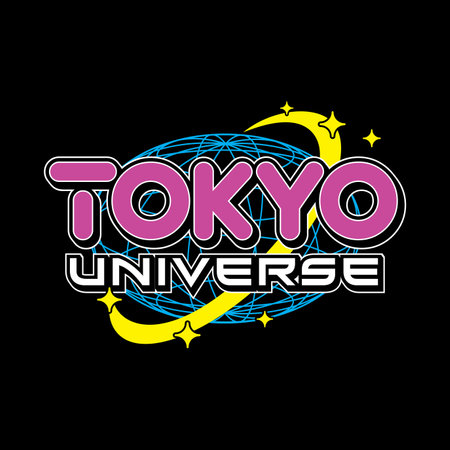 Tokyo japan Y2K streetwear aesthetic slogan typography tshirt style vector icon design illustration. Poster, banner, slogan shirt, clothing, sticker, badgeのイラスト素材