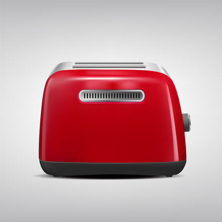 Red toaster. Vector appliance illustration.のイラスト素材