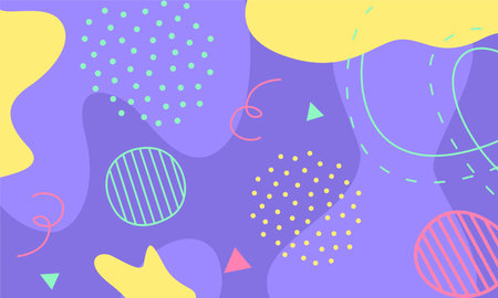 Bright abstraction. vector background. Poster with geometric shapes.のイラスト素材