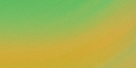 Green to golden yellow gradient with a subtle grain texture and flowing diagonal lines.の写真素材
