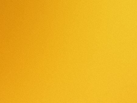 Vibrant orange and yellow gradient background with a textured pattern.