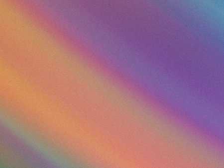 The image showcases a smooth gradient transitioning from deep purple through pink, orange, and...