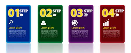 Infographic Template vector, appropriate for design brochure, presentation, flyer, etc.のイラスト素材