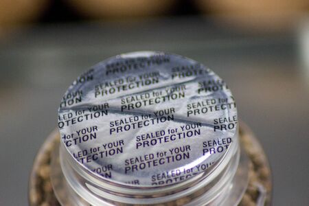 sealed for your protection safety jarの写真素材