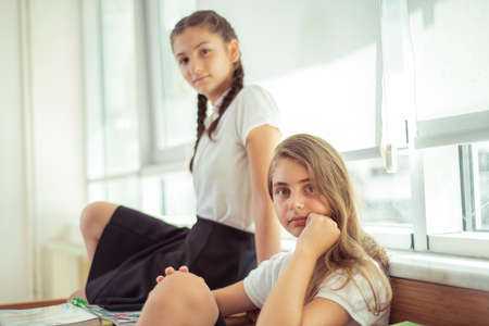 School and Studentの写真素材