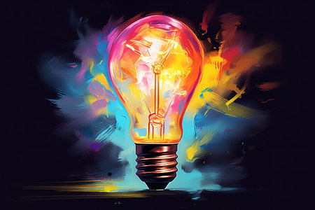 a lightbulb with a tree inside is a stunning and evocative symbol of the power of creativity to transform the world. The lightbulb represents the illumination that comes from new ideasの素材
