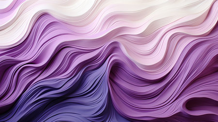 This captivating abstract image features purple and white waves with a sense of movement and dynamism. The swirling lines and shapes are both visually stimulating and soothingの素材