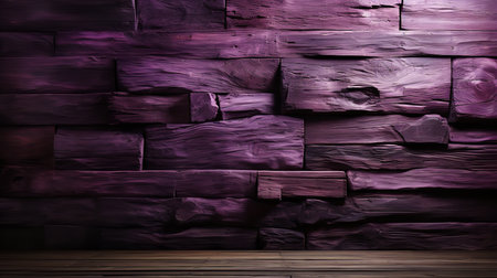 This close-up of a purple wooden wall reveals the rich texture and wood grain of the wood in stunning detail. The deep purple hue is both warm and invitingの素材