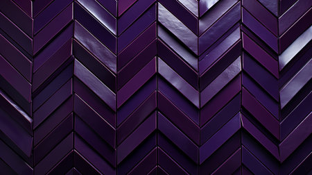This abstract purple and black chevron pattern with a metallic sheen is a modern and luxurious masterpiece. The bold colors and geometric shapes create a sense of dynamism and movementの素材