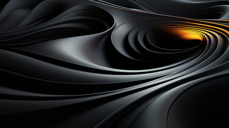 A mesmerizing 3D rendering of a swirling vortex of colorful swirl on a black background. The swirl is made up of a variety of different colorsの素材