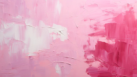 A captivating abstract painting of a face in shades of pink, purple, and blue with gold accents. The face is distorted and fragmented, but the eyes are clearly defined and piercing.の素材