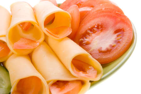 Cheese and Tomatoの写真素材