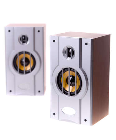 Computer speakers isolatedの写真素材