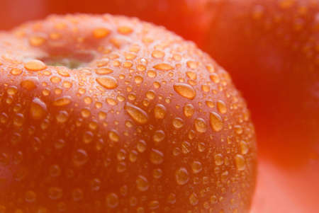 Fresh wet tomato background textureの写真素材