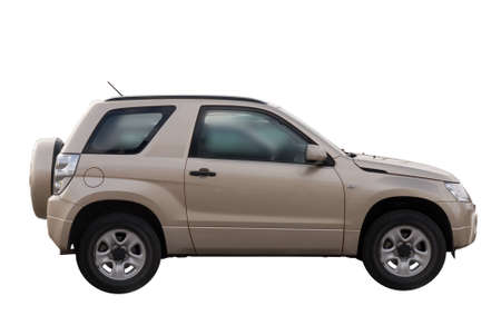 Car isolated on white backgroundの写真素材