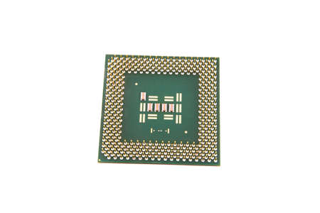 Micro chip isolated on white