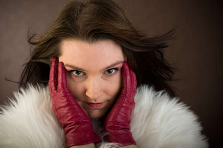 Portrait of a beautiful womanの写真素材