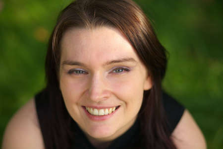 Happy smiling young women portrait