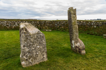 King Donierts Stone is two pieces of an ancient crossの写真素材