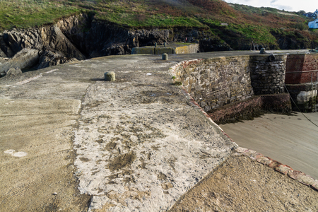 Harbour at Porthgain, Pembrokeshire, Wales, United Kingdom.の写真素材