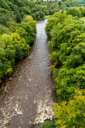 View of the River Dee in North Wales.の写真素材