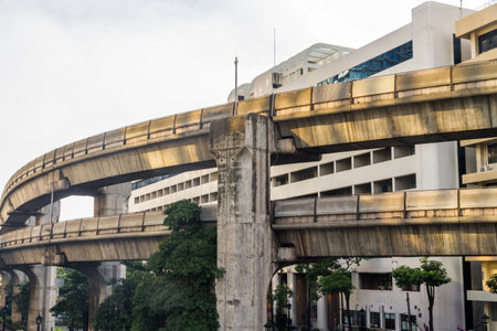 THAILAND â AUGUST 30 Sky Train 30, 2017 in Bangkok, Thailandのeditorial素材