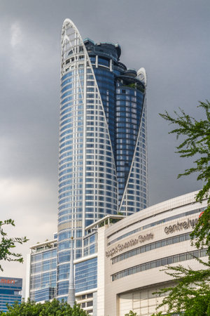 THAILAND â AUGUST 30 Skyscraper in Bangkok  30, 2017 in Bangkok, Thailandのeditorial素材