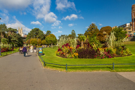Bournemouth, United Kingdom â€“ The Lower Winter Gardens on September 21 2018 in Bournemouth.
