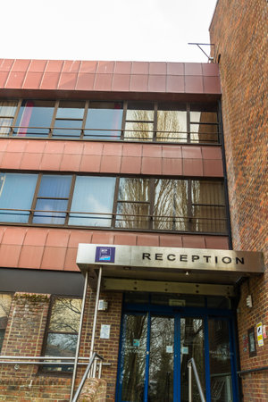 Bournemouth, England â BCP Bournemouth, Christchurch and Poole Council, Christchurch Civic Offices, created April 1 2019 on March 31 2019 in UK.のeditorial素材