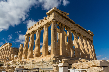 Parthenon on the Acropolis in Athens, Greece.の写真素材