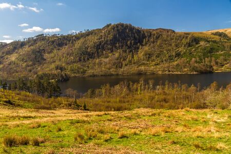 Thirlmere Lake in the Lake District National Park, England, UK, Landscapeの写真素材