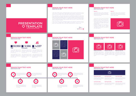 presentation template keynote template designのイラスト素材