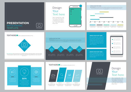 presentation template power point layout design, background power point, element , keynote templateのイラスト素材