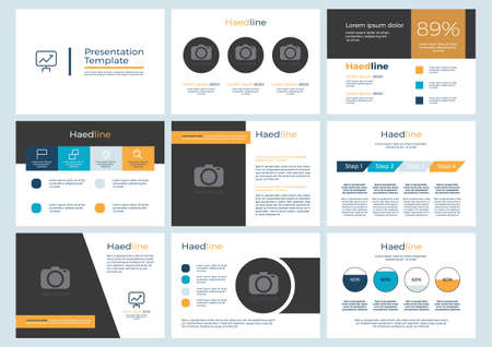 presentation template layout design, background power point, element , keynote templateのイラスト素材