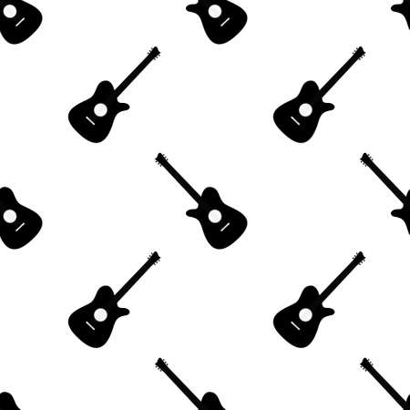 seamless pattern, white abstract trumpet design. red background. background design, wallpaper, backdrop, cover, and graphic design. vector illustration.のイラスト素材