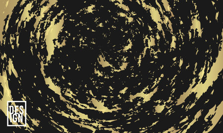 abstract background with gold strokes. black texture. designs for covers, wallpapers, backgrounds, paper, web and for your designs. modern vector templateのイラスト素材