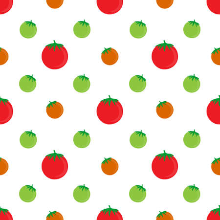 seamless pattern design tomato icon vector design. colorful design. designs for backgrounds, wallpapers, backdrops, covers and graphic design needs.のイラスト素材
