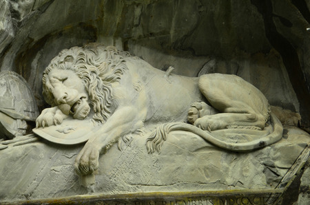 Lion of Lucernの写真素材