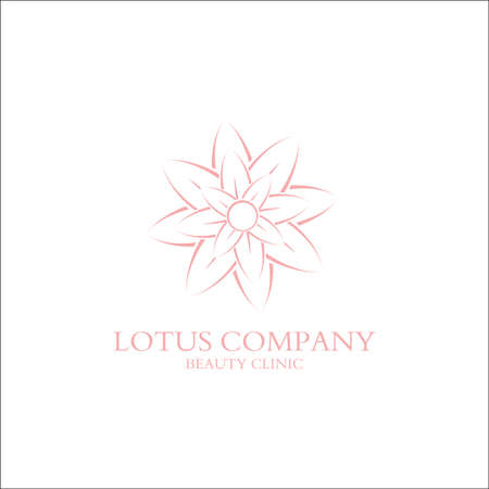 lotus symbol design illustration.のイラスト素材