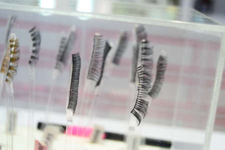 false eyelashes on the marketの写真素材