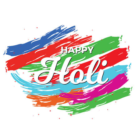 Happy holi vector elements for card design , Happy holi designのイラスト素材