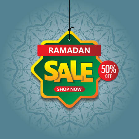 ramadan kareem sale banner vector, ramadan saleのイラスト素材