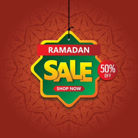 ramadan kareem sale banner vector, ramadan saleのイラスト素材